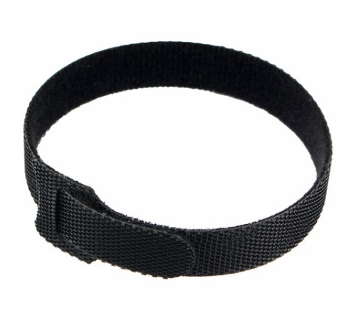 Хомуты-липучки 200x11 мм на основе ленты Velcro, CABLEXPERT, черные (12 шт.), VT-200x11BK