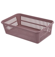 Корзинка 2 литра универсальная, 7,2х25х15 см, для хранения, пластик, ассорти, 331, 433310065