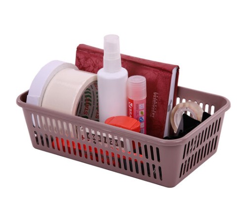 Корзинка 2 литра универсальная, 7,2х25х15 см, для хранения, пластик, ассорти, 331, 433310065