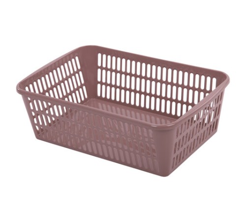 Корзинка 4 литра универсальная, 9,5х30х19,5 см, для хранения, пластик, ассорти, 332, 433320065