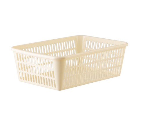 Корзинка 4 литра универсальная, 9,5х30х19,5 см, для хранения, пластик, ассорти, 332, 433320065