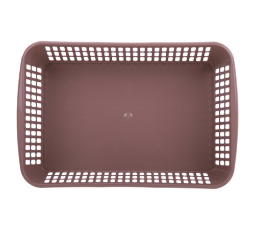 Корзинка 4 литра универсальная, 9,5х30х19,5 см, для хранения, пластик, ассорти, 332, 433320065