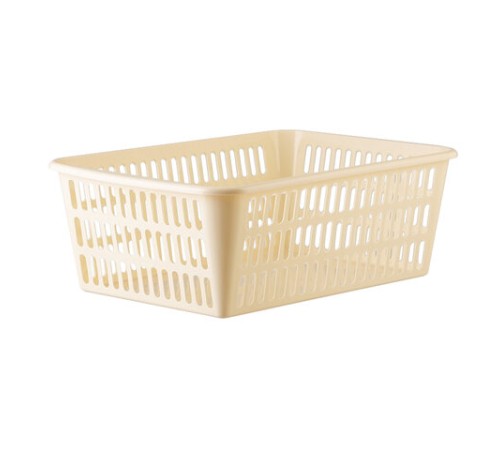 Корзинка 8 литров универсальная, 12,5х25х36 см, для хранения, пластик, ассорти, 333, 433330065