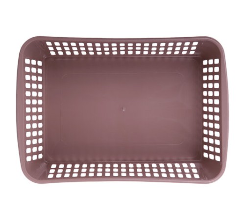 Корзинка 8 литров универсальная, 12,5х25х36 см, для хранения, пластик, ассорти, 333, 433330065