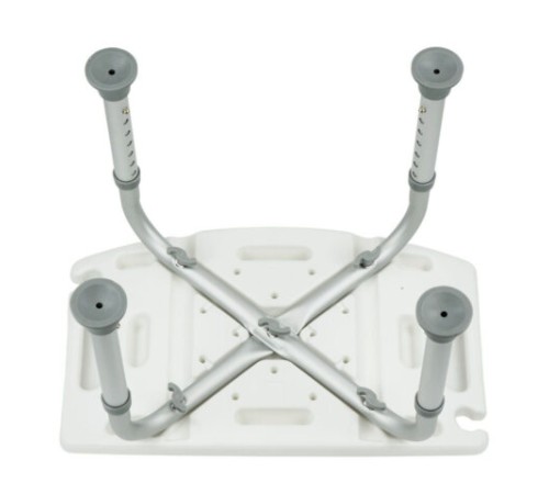 Стул сиденье прямоугольный ТИТАН для купания в душе / ванной, регулировка высоты ножек под любой рост, BRABIX, 532620