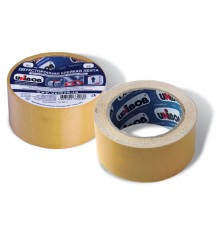 Клейкая двухсторонняя лента 50 мм х 25 м, ПОЛИПРОПИЛЕНОВАЯ ОСНОВА, UNIBOB, 28212