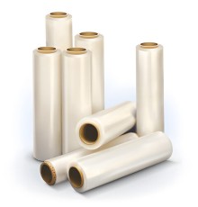 Стрейч-пленка для ручной упаковки 50 см х 166 м, 17 мкм, 1,3 кг - нетто, ПЕРВИЧНОЕ СЫРЬЕ, растяжение 300%