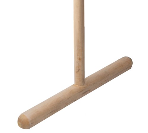 Швабра для пола деревянная, длина черенка 120 см, рабочая часть 35 см