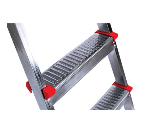 Стремянка стальная 7 ступеней, верхняя площадка 1,55 м, до 150 кг, облегченная, вес 8,74 кг, UFUK, ТУ 21/KRM507