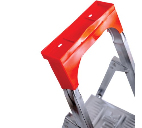 Стремянка стальная 7 ступеней, верхняя площадка 1,55 м, до 150 кг, облегченная, вес 8,74 кг, UFUK, ТУ 21/KRM507