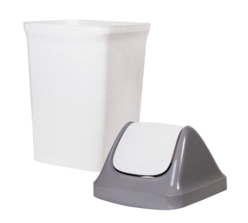 Ведро мусорное с КРЫШКОЙ (качающейся) 50 литров,