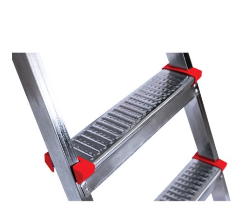 Стремянка стальная 4 ступени, верхняя площадка 86 см, до 150 кг, облегченная, вес 6,3 кг, UFUK, ТУ 18/KRM404