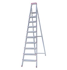 Стремянка стальная 10 ступеней, верхняя площадка 2,26 м, до 150 кг, облегченная, вес 13 кг, UFUK, ТУ 24/KRM610