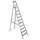 Стремянка стальная 10 ступеней, верхняя площадка 2,26 м, до 150 кг, облегченная, вес 13 кг, UFUK, ТУ 24/KRM610