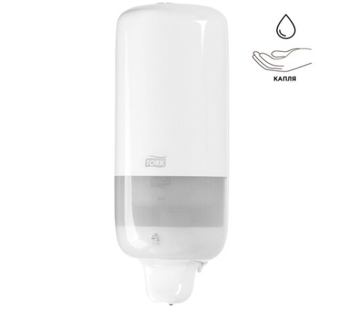 Дозатор для жидкого мыла TORK (Система S1) Elevation, 1 л, белый, 560000