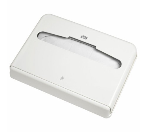 Диспенсер для покрытий на унитаз TORK (Система V1), покрытия 1/2 сложения, белый, 344080