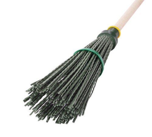 Метла синтетическая круглая 32х11 см, с черенком 120 см, еврорезьба, № 6, LAIMA EXPERT, 600386