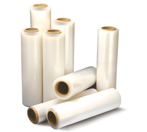 Стрейч-пленка для ручной упаковки 50 см х 256 м, 17 мкм, 2 кг - нетто, ПЕРВИЧНОЕ СЫРЬЕ, растяжение 300%