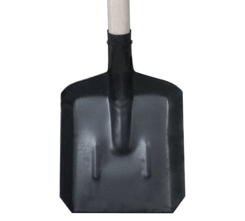 Лопата совковая 23х27 см, с ребрами жесткости, высота 145 см, деревянный черенок, КМ000883