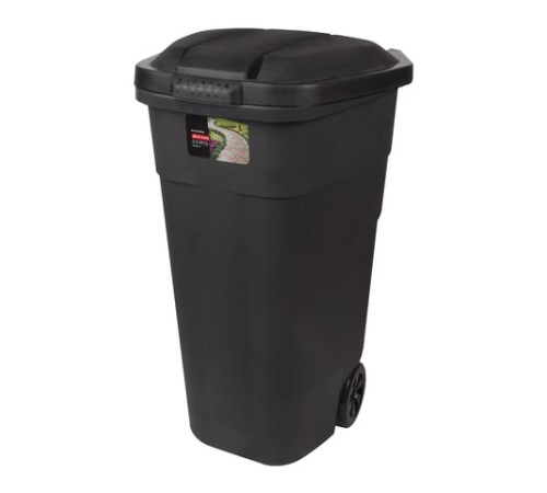 Контейнер 110 литров для мусора, с крышкой, на колесах, 84х54х58 см, пластиковый, PLAST TEAM, РТ9957