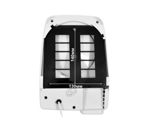 Сушилка для рук PUFF-120, 1200 Вт, пластик, белая, 1401.334