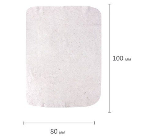 Тряпка для мытья пола 80х100 см, плотность 190 г/м2, светлое ХПП, 100% хлопок, 