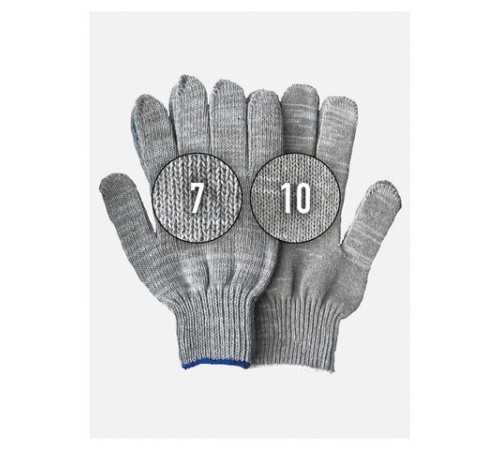 Перчатки хлопчатобумажные, КОМПЛЕКТ 300 ПАР, 7,5 класс, 46-48 г, 166 текс, ПВХ точка, LAIMA СТАНДАРТ, БЕЛЫЕ, 600994