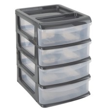 Бокс универсальный большой, 4 выдвижные секции, 37,6х25х35,5 см, М2768