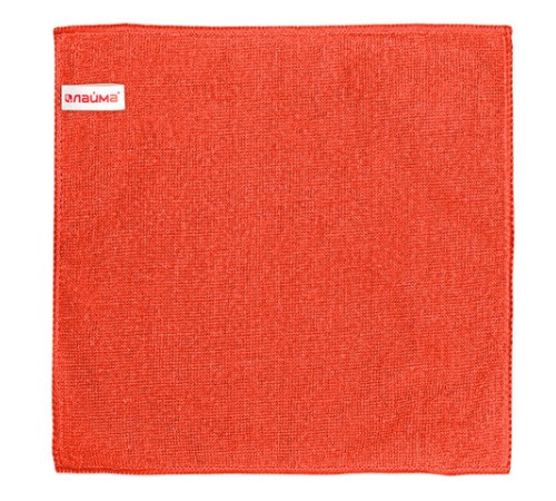 Салфетка из МИКРОФИБРЫ универсальная 30х30 см, оранжевая, 220 г/м2, LAIMA, 601242