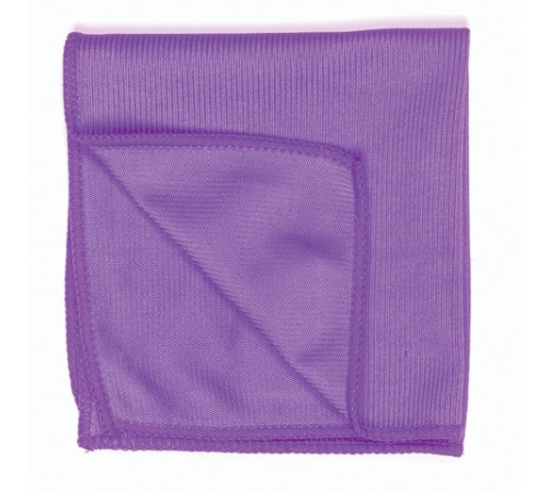 Салфетка из МИКРОФИБРЫ для стекол и зеркал 30х30 см, фиолетовая, 280 г/м2, LAIMA, 601248