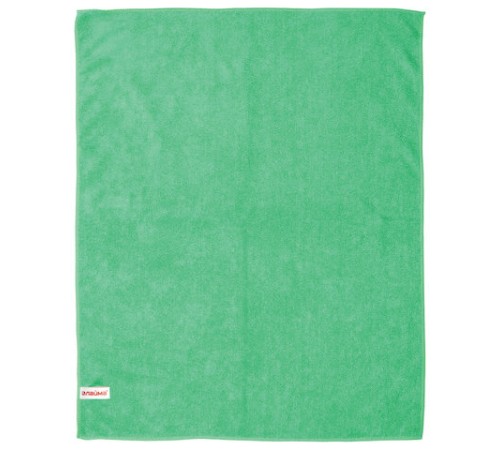 Тряпка для мытья пола из микрофибры, СУПЕР ПЛОТНАЯ, 50х60 см, зеленая, 300 г/м2, LAIMA, 601251