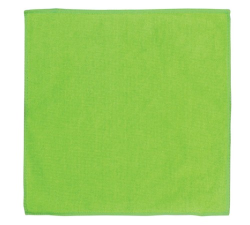 Салфетка из МИКРОФИБРЫ универсальная 30х30 см, зеленая, 280 г/м2, ОФИСМАГ 