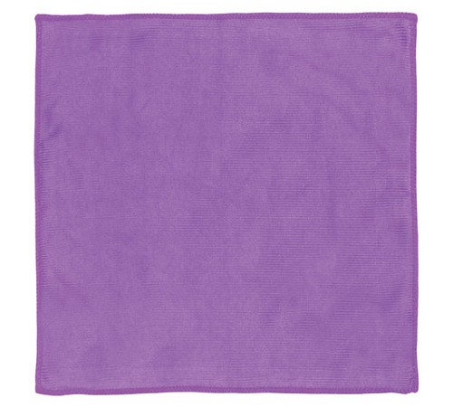 Салфетка из МИКРОФИБРЫ для стекла и оптики 30х30 см, фиолетовая, 250 г/м2, ОФИСМАГ, 601260