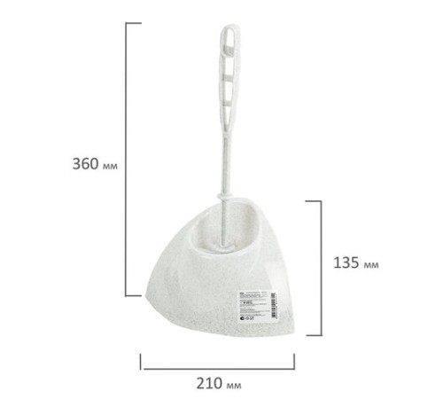 Ершик для унитаза с подставкой, угловой, 