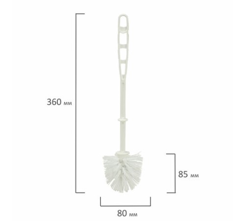 Ершик для унитаза без подставки, белый, IDEA, М 5030