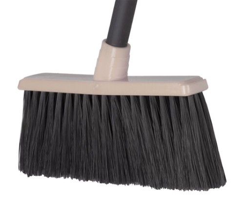 Совок для мусора + щетка, рукоятки 80 см, пластик, 