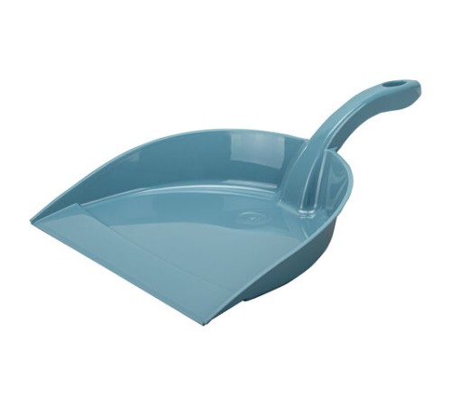 Совок для мусора, низкая рукоятка, пластик, серо-голубой, ассорти, 