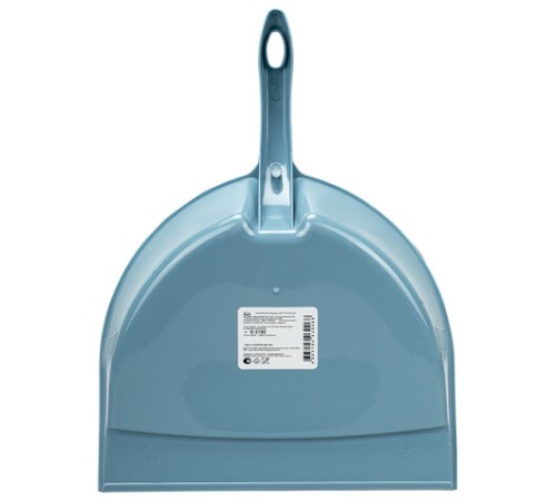 Совок для мусора, низкая рукоятка, пластик, серо-голубой, ассорти, 