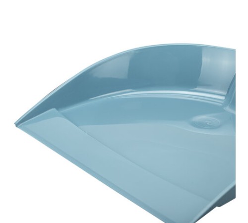 Совок для мусора, низкая рукоятка, пластик, серо-голубой, ассорти, 