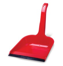 Совок для мусора, высокая рукоятка 20 см, резиновая кромка, пластик, цвет ассорти, 416, 434160065