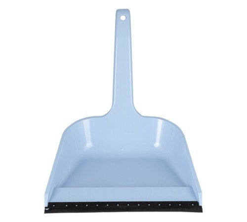 Совок для мусора, высокая рукоятка 20 см, резиновая кромка, пластик, цвет ассорти, 416, 434160065