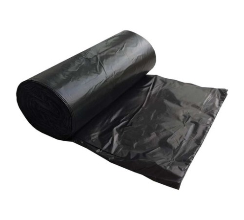 Мешки для мусора 30 л, черные, в рулоне 20 шт., ПНД, 6 мкм, 50х60 см, КБ, 