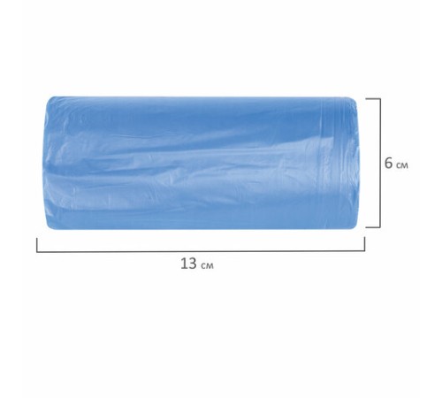 Мешки для мусора 30 л синие в рулоне 30 шт. прочные, ПНД 10 мкм, 50х60 см, LAIMA, 601378