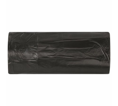 Мешки для мусора 30 л, черные, в рулоне 30 шт., ПНД 8 мкм, 50х60 см, ОФИСМАГ стандарт, 601379