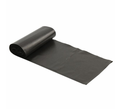 Мешки для мусора 60 л, черные, в рулоне 20 шт., ПНД 11 мкм, 60х70 см, LAIMA стандарт, 601381