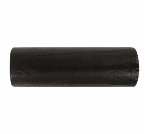 Мешки для мусора 120 л, черные, в рулоне 10 шт., ПНД 18 мкм, 70х110 см, ОФИСМАГ стандарт, 601388