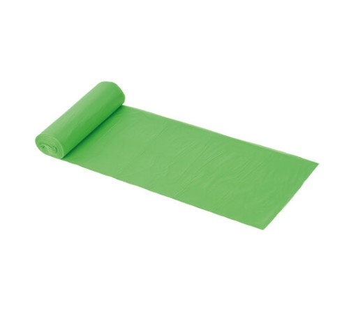 Мешки для мусора биоразлагаемые 120 л, зеленые, в рулоне 10 шт., ПНД 17 мкм, 70х110 см, LAIMA, 601402