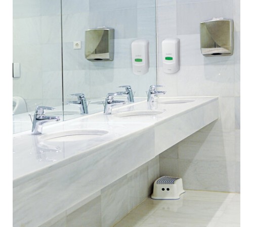 Дозатор для жидкого мыла LAIMA PROFESSIONAL CLASSIC, НАЛИВНОЙ, 1 л, белый, ABS-пластик, 601424