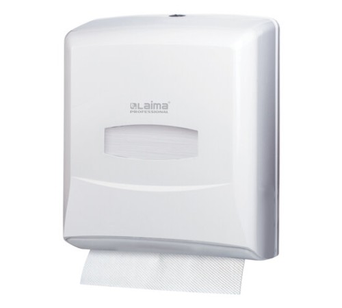 Диспенсер для полотенец LAIMA PROFESSIONAL CLASSIC (Система H3), V-сложения, белый, ABS-пластик, 601426
