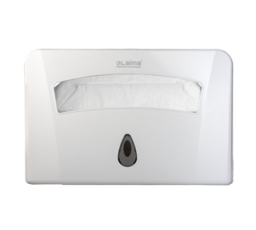 Диспенсер для покрытий на унитаз LAIMA PROFESSIONAL CLASSIC (Система V1) 1/2 сложения, белый, ABS-пластик, 601429